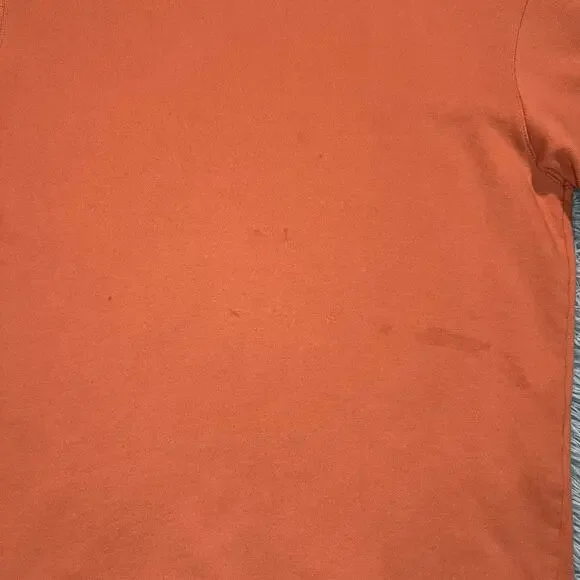 Zara Crewneck Sweatshirt Size Medium Mens Classic Salmon Casual Preppy - Picture 4 of 11